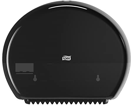 Tork Spender T2, geschlossen, Elevation Linie, 555008 | für Mini-Jumbo-Toilettenpapier Schwarz