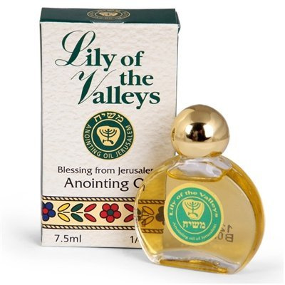 Ein Gedi Oils Aceite de unción de lirio de los valles, 7,5 ml, regalo de la Biblia de Jerusalén