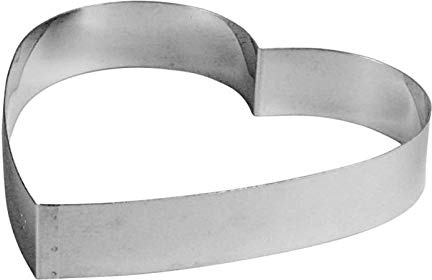 Paderno 47542. – 24 Herz, aus Edelstahl, 24 cm
