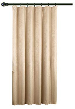 WOLTU Gardinen Blickdicht Thermovorhang Kälteschutz mit Kräuselband, 250g/m² Schwere Verdunklungsvorhänge Wärmeisolierende Vorhänge Damast Optik Wohnzimmer Schlafzimmer, 135x175cm Champanger (1 Stück)