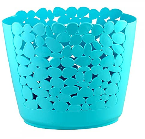 Home Line Papelera Oficina DE PVC Original PVC 26x30.5x15.5CM - Azul