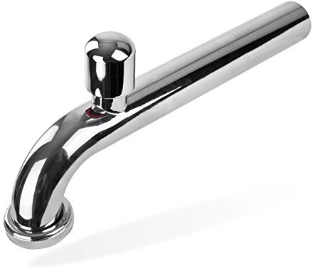 Haas Bad Siphon Abgangsrohr DN30/32 Verlängerungsstück verchromt mit Rohrbelüfter Belüfter Sifon Syphon 2769