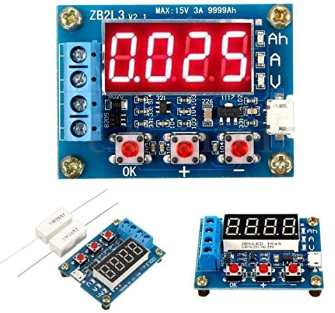 HiLetgo Battery Capacity Meter Discharge Tester Analyzer 1.5V-12V Battery Capacity Meter Discharge Tester