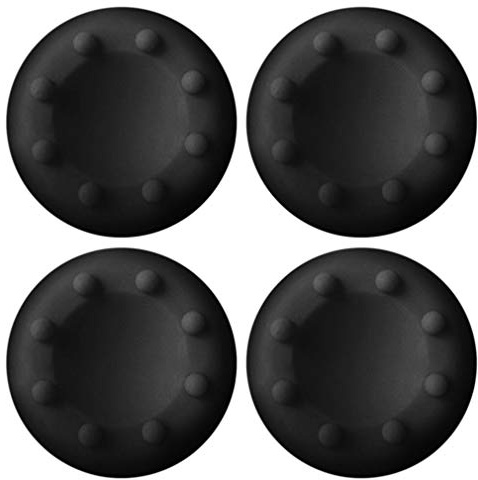 Neuvikter - 4 piezas para PS4, PS3, PS2, Xbox 360, One Control de goma, silicona, Negro