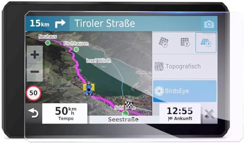 GAFAT Kompatibel mit Garmin Zumo XT 5,5 Zoll Navigation Schutzfolie, Gαrmin zūmo XT Pαnzerglαs Displayschutzfolie Folie, Zumo XT Schutzfolie GPS Navi Folie Zumo XT Zubehör, Stoßfest, 9H Kratzfest