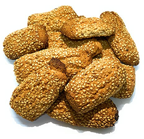 Biscotti Regina o reginelle al sesamo. Artigianali siciliani, Palermo. Panificio Bondi dal 1980. Kg 1