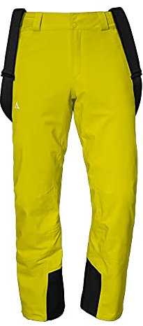 Schöffel Weissach M Resistentes al Agua y al Viento, cálidos Pantalones de Nieve con paranieves y Refuerzo contra Golpes de esquí, Sulphur Spring, 54 para Hombre