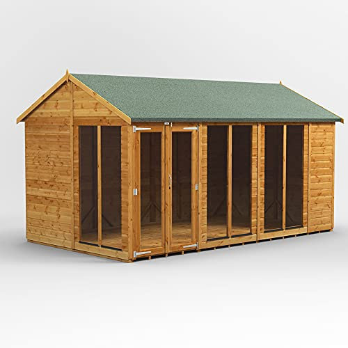 Power Schuppen für den Sommer, 35,6 x 20,3 cm, Spitzdach, Holz, Gartenhaus 35,6 x 20,3 cm