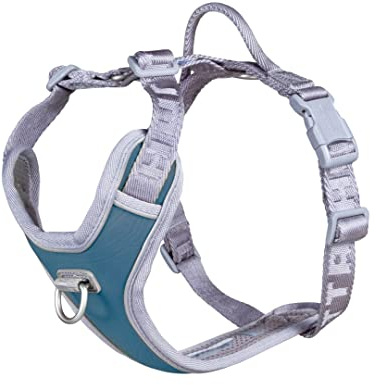 Hurtta Venture No-Pull Geschirr für Hunde, reflektierend, verstellbar, wasserdicht, Bilberry Blau 60-80 cm