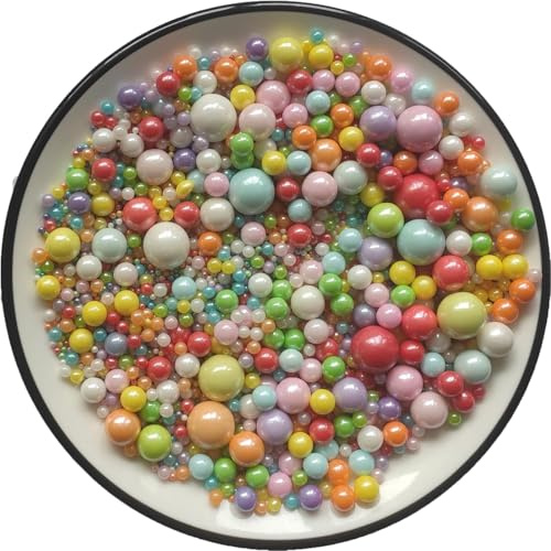 Essbare Bunt Regenbogen Zucker perlen Zucker streusel Dessert Streusel Kuchen Cupcake Topper Cookie-Dekorationen Süße Zuckerstreusel für Hochzeiten und tägliche Kuchendekorationen