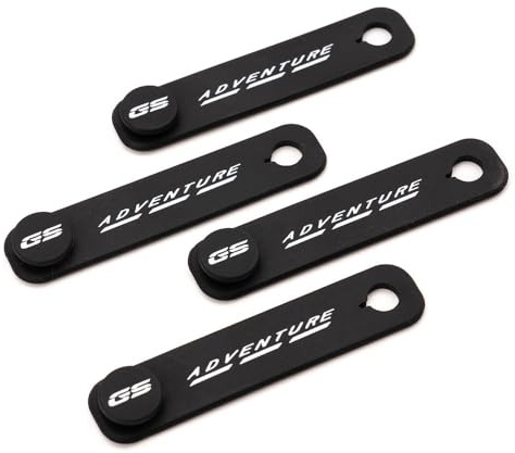 ZESIDIMO 4 bridas sujetacables correas para cables de moto para GS 850 750 1200 1250 1300 Adventure multiusos goma organizador