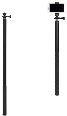 Palo Monopié para Selfie Ultra Largo, Monopié de Mano Extensible de 3 M/118 Pulgada con Rosca de 1/4 Pulgada, Compatible con Cámaras de Acción
