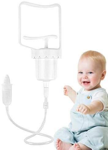 Nasal dammsugare för småbarn och pump, nässug för spädbarn, nässug med kraftfull manuell pump, mjuk silikonnästvätt, | manuell nässug för spädbarn,