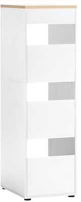 Schildmeyer Mehrzweckschrank Wäscheschrank Solea 702005, weiß matt, 45,1 x 60 x 154,7 cm