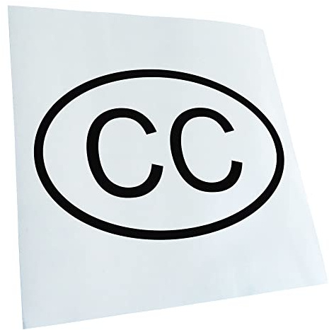 Kiwistar - Autocollant - Corps consulaire CC - noir - G10 - Pour voitures, vélos, véhicules, motos, cyclomoteurs, tuning, vitres arrière