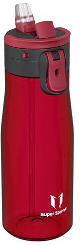 Sparrow Water Bottle - 500ml, 750ml, 1L - One-Tap TouchFlow Water Bottles with Straw - Non-Toxic - BPA Free Tritan Bottles - Leak Proof & Sustainable Drinks Bottle for Sports, Outdoors