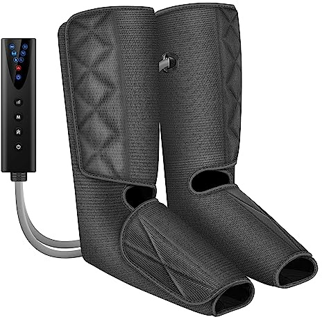 Snailax masajeador de piernas con calor & Compression, 3 modos y 3 intensidades y control manual, Regalo
