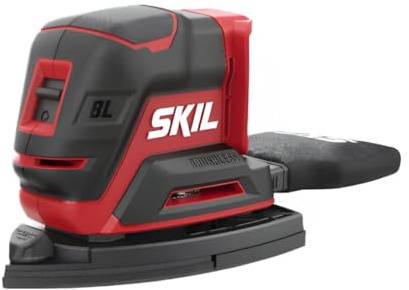 SKIL Ponceuse Multi 20V Compact Brushless 3720CD avec 24 feuilles abrasives et 3 accessoires de ponçage (sans batterie)