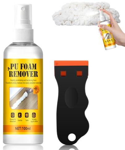 WEILAOK Limpiador Espuma Poliuretano, Disolvente Pegamento, Penetración Rápida, Foam Cleaner para Reformas del Hogar, Limpieza Diaria, 100ml