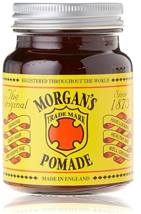 Morgan's Pomade Hair Darkening Pomade, Gradually Darkens Grey Hair, Styles and Adds Shine to Dry Hair, Helps Control Fizz with Vitamin E 100g