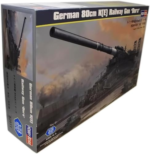Hobby Boss 82911 Modellbausatz German 80cm K(E) railway gun Dora, Braun