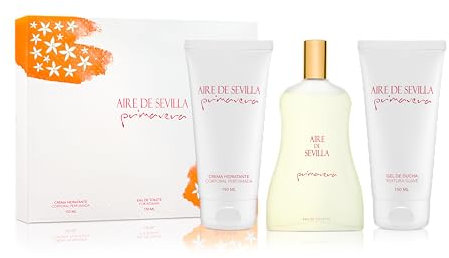 Set Perfume Aire de Sevilla Primavera - EDT, Crema Hidratante y Gel de Ducha