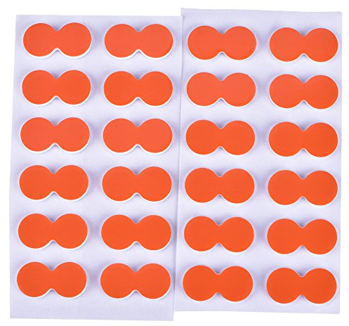 fliegenfischen bissanzeiger,bissanzeiger fliegenfischen,Eva Angelschwimmer,24 Stücke Eva Fliegenfischen Schwimmt Strike Indicator Tackle Zubehör(Orange)