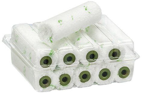 10 x Colorus Heizkörperwalze 10 cm 9 mm Flor | Lasur-Walze tropffrei, spritzfrei | Lasurrolle perfekt zum Verschlichten | Farbwalze für optimales Oberflächenfinishing | Heizkörperrolle | Spritzfreie Lasurrolle zum Verschlichten - Farbwalze für Heizkörper und kleine Flächen mit gleichmäßigem Oberflächenfinish