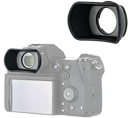 Kiwifotos Gummi Okular für den Sucher der Panasonic Lumix DC-S1H S1R S1 | Ersetzt Pana. DMW-EC6 Okular|Weiches Silikon|Robustes ABS|Blockiert Streulicht & Studio-Licht|Schutz vor Stößen & Kratzern