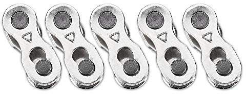 5 Pairs Bike Chain Link, Bicycle Missing Link, Chain Link Connector Road Mountain Bicycle for 6, 7, 8, 9, 10 Speeds Chain (6/7/8 Speed)