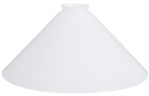 Schusterschirm Ø 300mm weiß Ersatzglas Lampenglas Lampenschirm E27 Glasschirm rund Vestaschirm
