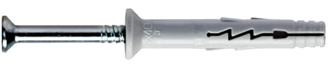 Dübel aus Nylon mit Schließung (8 x 60 - Schraube 4,8 x 65 cf. 100 Stück)