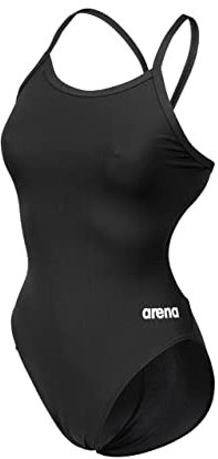 ARENA Solid Challenge Team Costume Intero Donna, Costume Donna ad Asciugatura Rapida, Costume da Bagno Sportivo in Tessuto MaxLife Eco Resistente al Cloro, Protezione UV, Tessuto Frontale Foderato