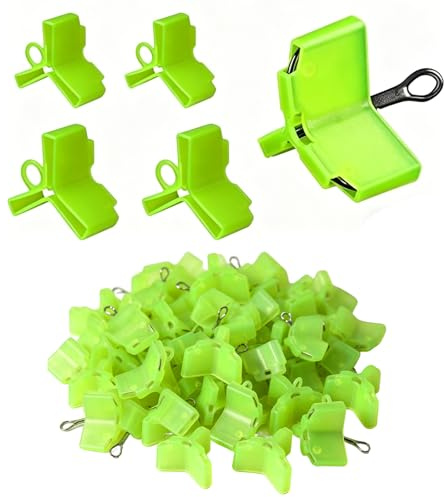 CTForest 100 Stück Fishing Hook Hoods, Covers for Treble Hooks, Treble Hook Cover, Geeignet zum Schutz Hakens vor Beschädigung der Tasche(Grün)