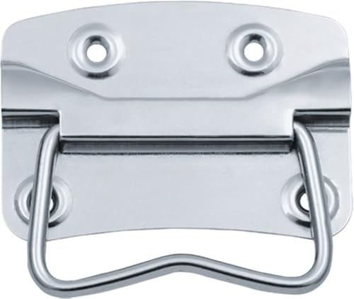 ingdaum Fallgriffe/Klappgriffe – 2 Stück – Kistengriffe & Tragegriffe für Kisten, Boxen & Gehäuse – Verschiedene Materialien & Formen (J201B A4)