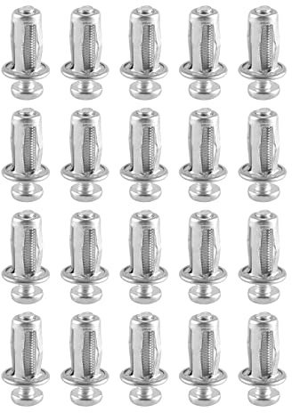 Evliery 20 StüCk M5X25 Schraube Mutter Auto Metall Schraube BlüTen Blatt Muttern mit Schraube für Hohle Wand Haut