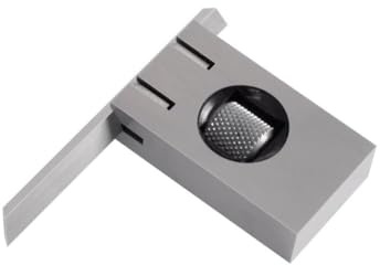 STEINLE 6326 Haarwinkel Anschlagwinkel verstellbar DIN 875/00 INOX 60 x 40 mm