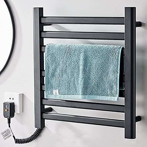 Scaldasalviette elettrico, scaldasalviette a parete Scaldasalviette caldo in acciaio inossidabile 304 per bagno Scaldasalviette elettrico portatile in alluminio con 4 e 7 barre riscaldate Decoration
