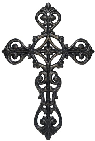 DreamsEden Metal Cross Wall Decor, Small Hanging Art Home Room Decoration, 8.5’’H