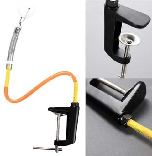 Table Tennis Ball Trainer, Professional Table Tennis Trainer Fixed, Table Clamp Workout Machine Quick Rebound för Ping Pong Ball Clamp Trainer