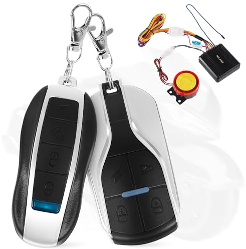 Veemoon De Alarma para Motocicleta Alarma De Motor con Sensibilidad Ajustable Kit De Arranque Remoto De Motor De 12V