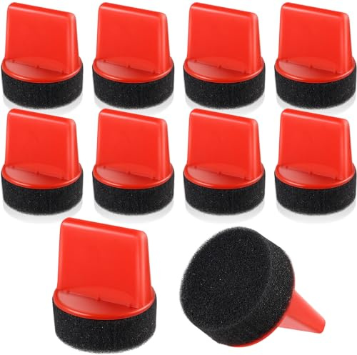 10 Pcs Shine Shoes Sponge Applicators Foam Dauber Shoe Polish Applicator Brush Leather Shoes Boots Care Cloths Suede Cleaner(10 Pcs Shoe Sponge B)