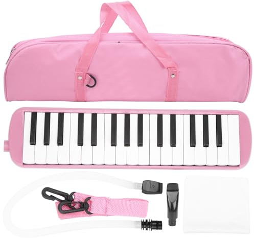 Zunate Melodica mit 32 Tasten, Übungstasche für Anfänger, Tragbares Blasmusikinstrument für Studenten, Anfänger und Musikliebhaber ()