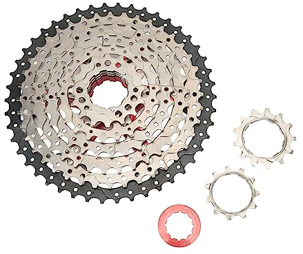 Groupe 8 VitessesKit de Changement de Vitesse pour Vélo avec Volant d'inertieGroupe de Vélo avec Levier de Vitesse, Dérailleur Arrière, Groupe de Vélo Léger Antirouille 46T