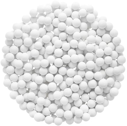 QUARKZMAN 3 Paquets Remplacement Douche Tête Perle 5-6 mm Blanc | Douche Filtre Perles Remplacement Minéral Pierre Perle pour Eau Adoucisseur Filtration Douche Tête