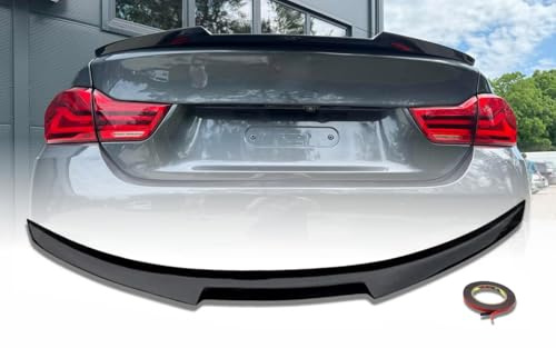 MpTuned Heckspoiler passend für 4er F36 Gran Coupe 2014–2020, Spoiler Lippe Kofferraum M4 Stil, ABS Kunststoff, Schwarz Glänzend, Sport Design, Einfache Installation