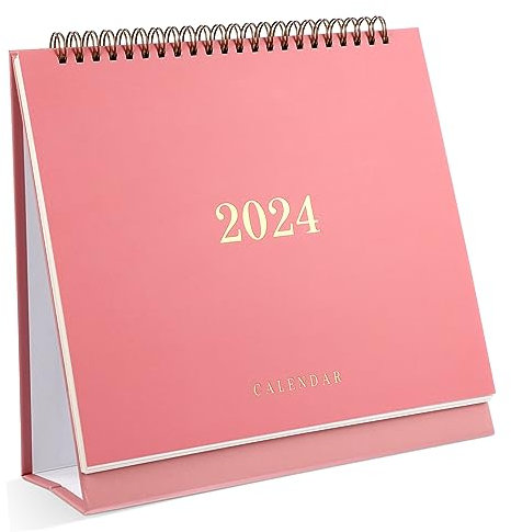 Parliky Eleganter Kalenderplaner 2024 Monatlicher Tischkalender Dicke Seiten Notizbereich