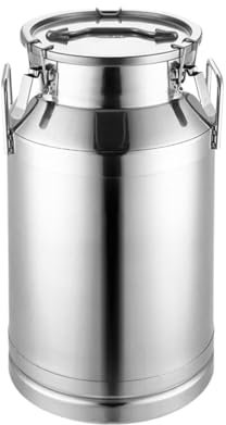 Milchkanne Milchflaschen 304 Edelstahl Milch Kann Milch Eimer Mit Versiegelt Deckel Wein Eimer Eimer Für Milch Wein Milchkanne Edelstahl(30L)