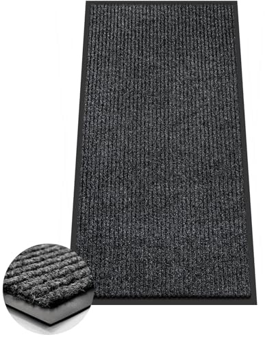 Azadx 2'x4' Indoor Outdoor Door Mat Heavy Duty Front Door Mat Ultra Absorbent Muddy Dirt Resist Welcome Door Mats Non-Slip Backing Entrance Mat for Home Commercial Outdoor Entrance Floor Mat