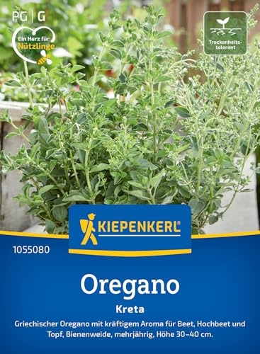 Kiepenkerl Oreganosamen Kreta 1055080, Kräutersaat | Kräftiges Aroma, aromatisch, für Freiland & Topf